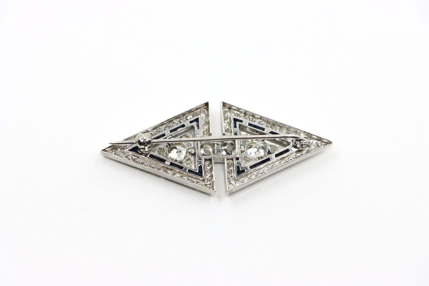 Art Deco Platinum Diamond Brooch Pin