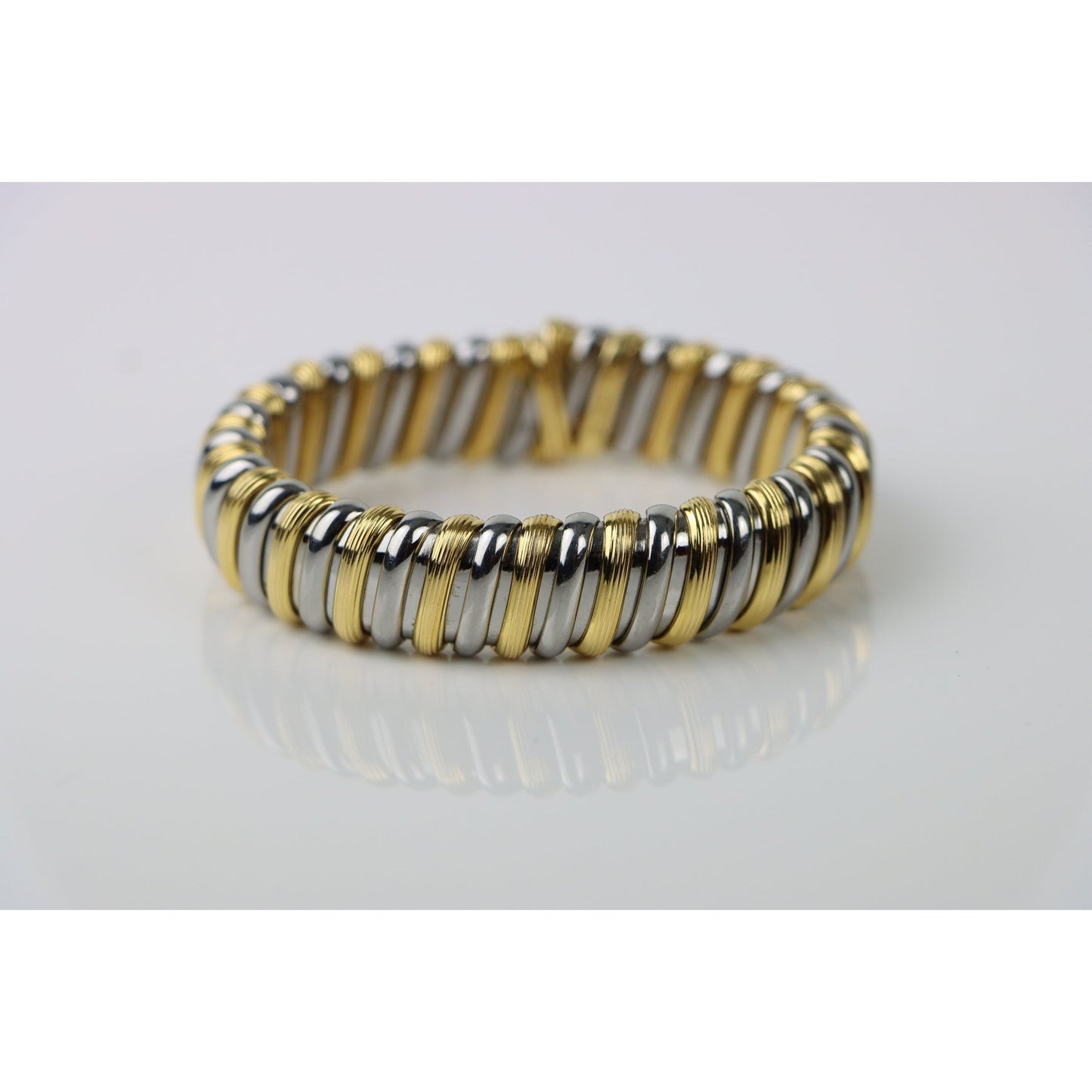 Rare Vintage Bulgari 18K Gold Cuff Bracelet