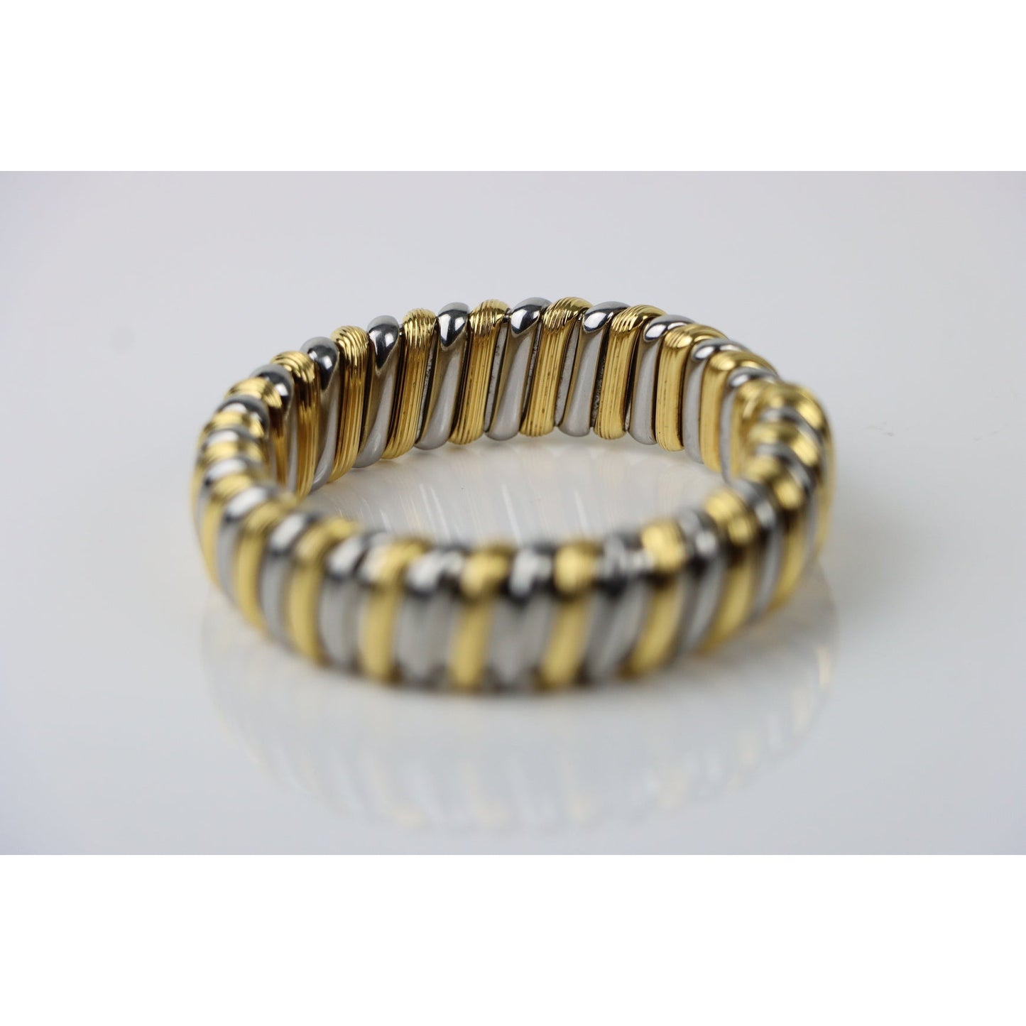 Rare Vintage Bulgari 18K Gold Cuff Bracelet