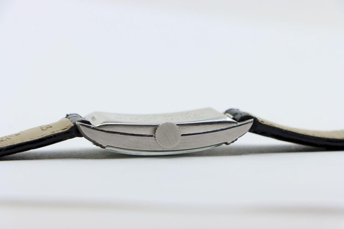 Longines Platinum Diamond Curvex Wrist Watch