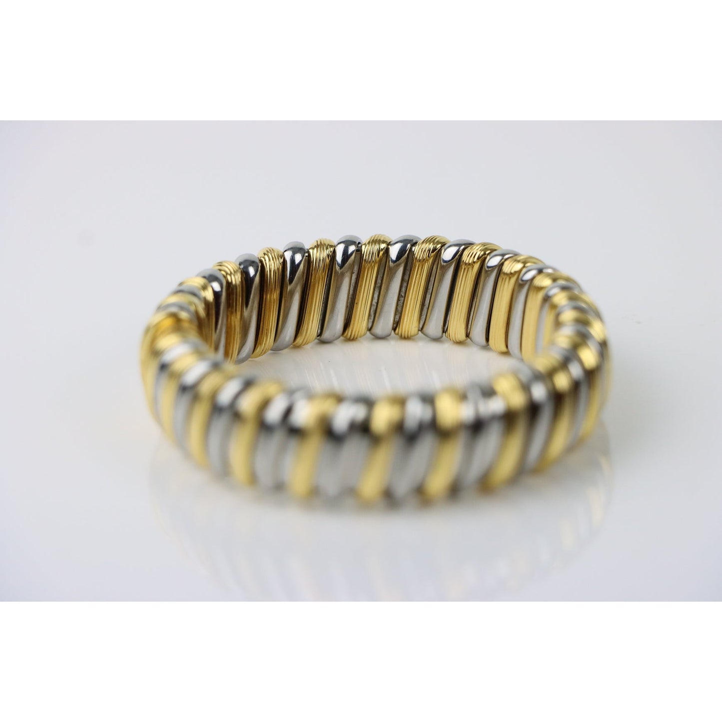 Rare Vintage Bulgari 18K Gold Cuff Bracelet