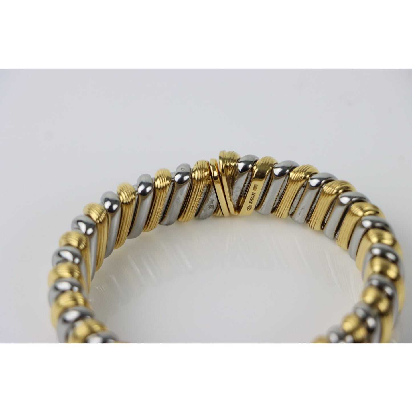 Rare Vintage Bulgari 18K Gold Cuff Bracelet