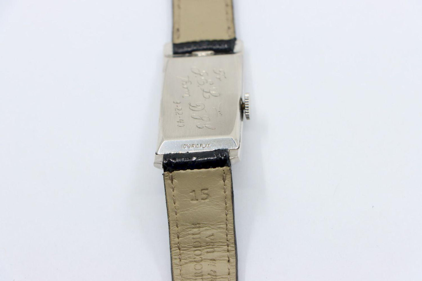 Longines Platinum Diamond Curvex Wrist Watch