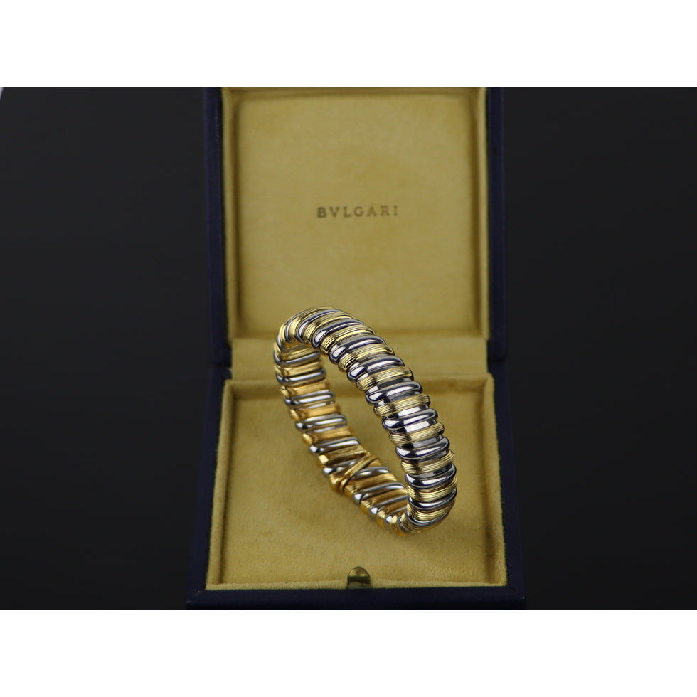 Rare Vintage Bulgari 18K Gold Cuff Bracelet