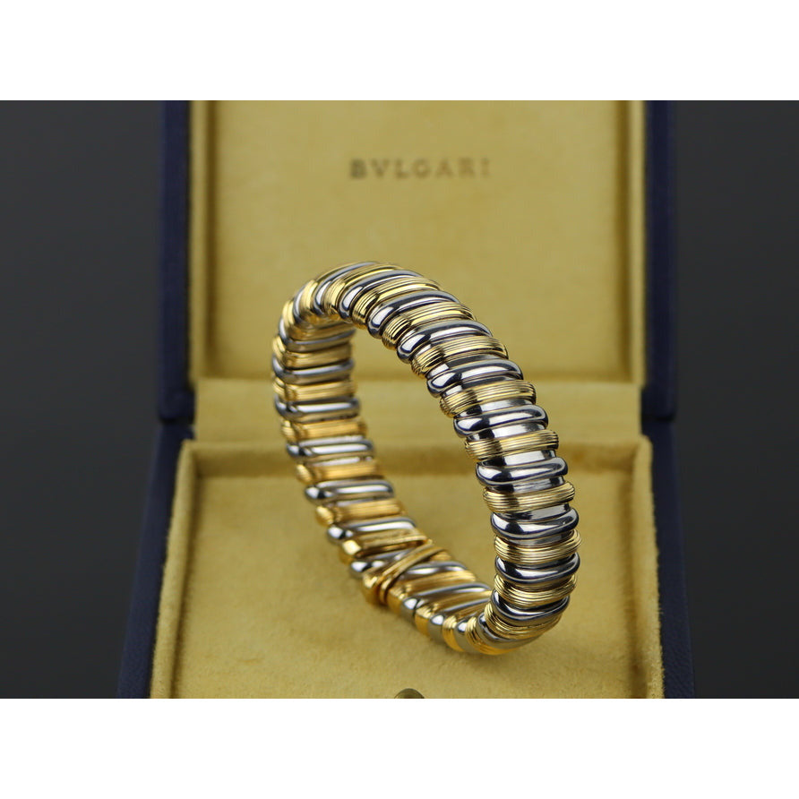 Rare Vintage Bulgari 18K Gold Cuff Bracelet