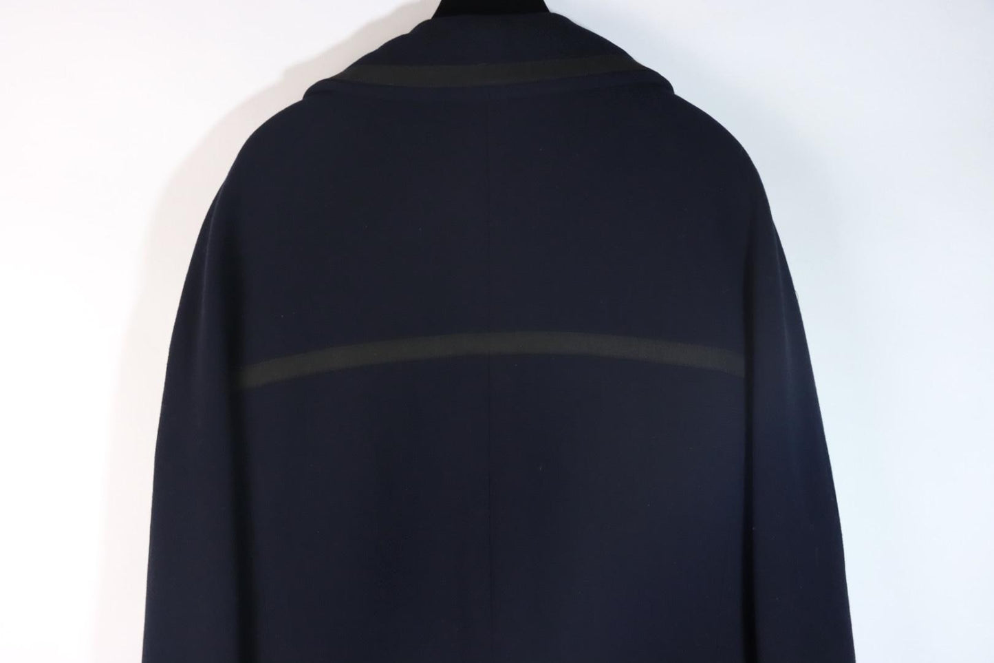 Vintage 1996 Chanel Classic Navy Wool Long Jacket