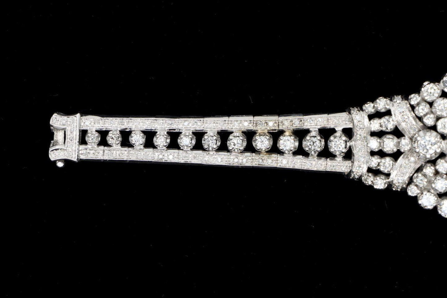 14K White Gold Diamond Bracelet