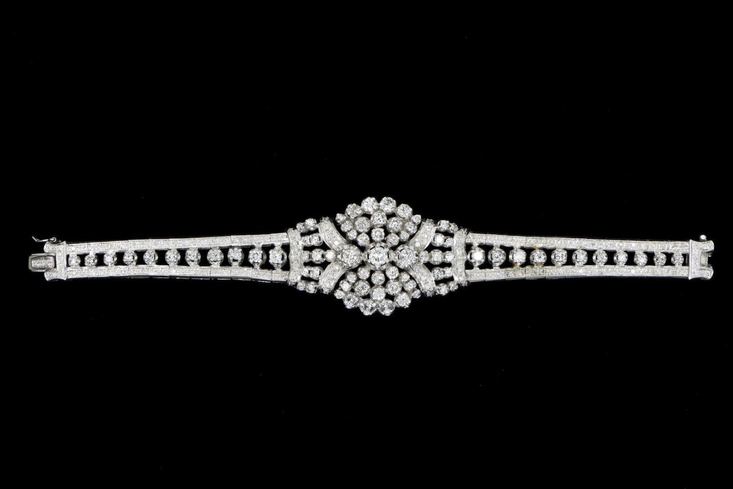14K White Gold Diamond Bracelet