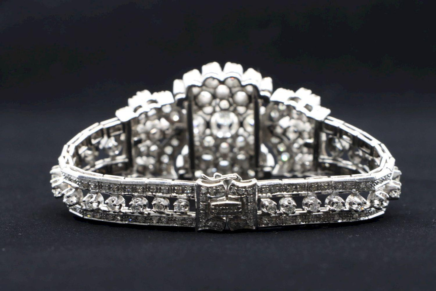 14K White Gold Diamond Bracelet