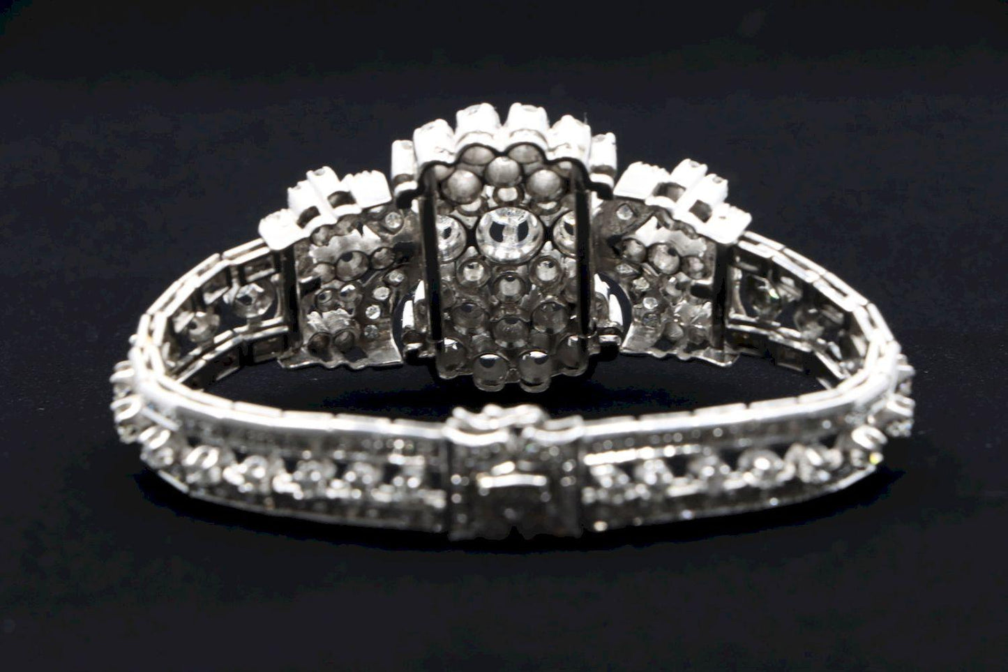 14K White Gold Diamond Bracelet