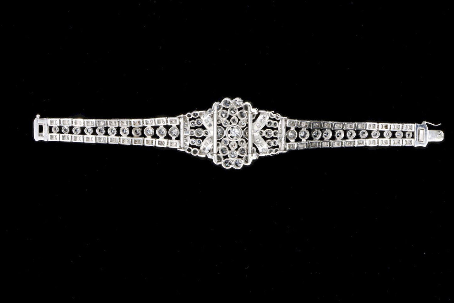 14K White Gold Diamond Bracelet