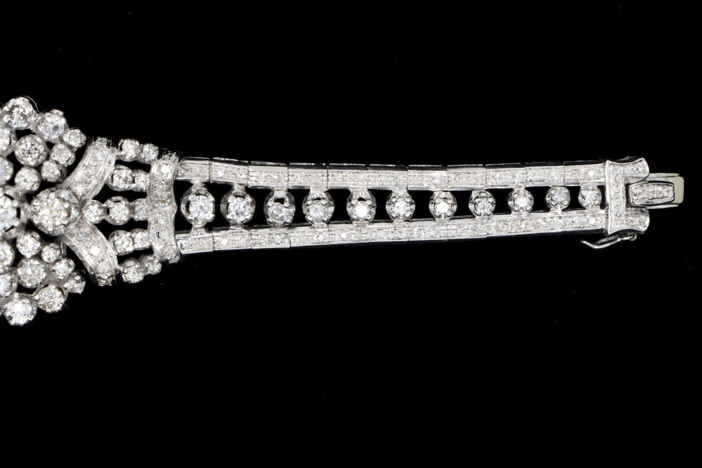 14K White Gold Diamond Bracelet
