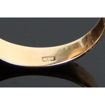 14K Gold Coral Pearl Ring