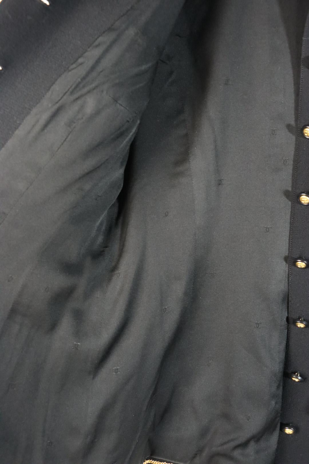 Vintage 1996 Chanel Classic Black Wool Jacket