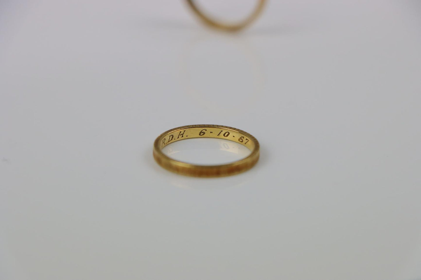 Vintage Mario Buccellati 18K Gold Band Ring Pair