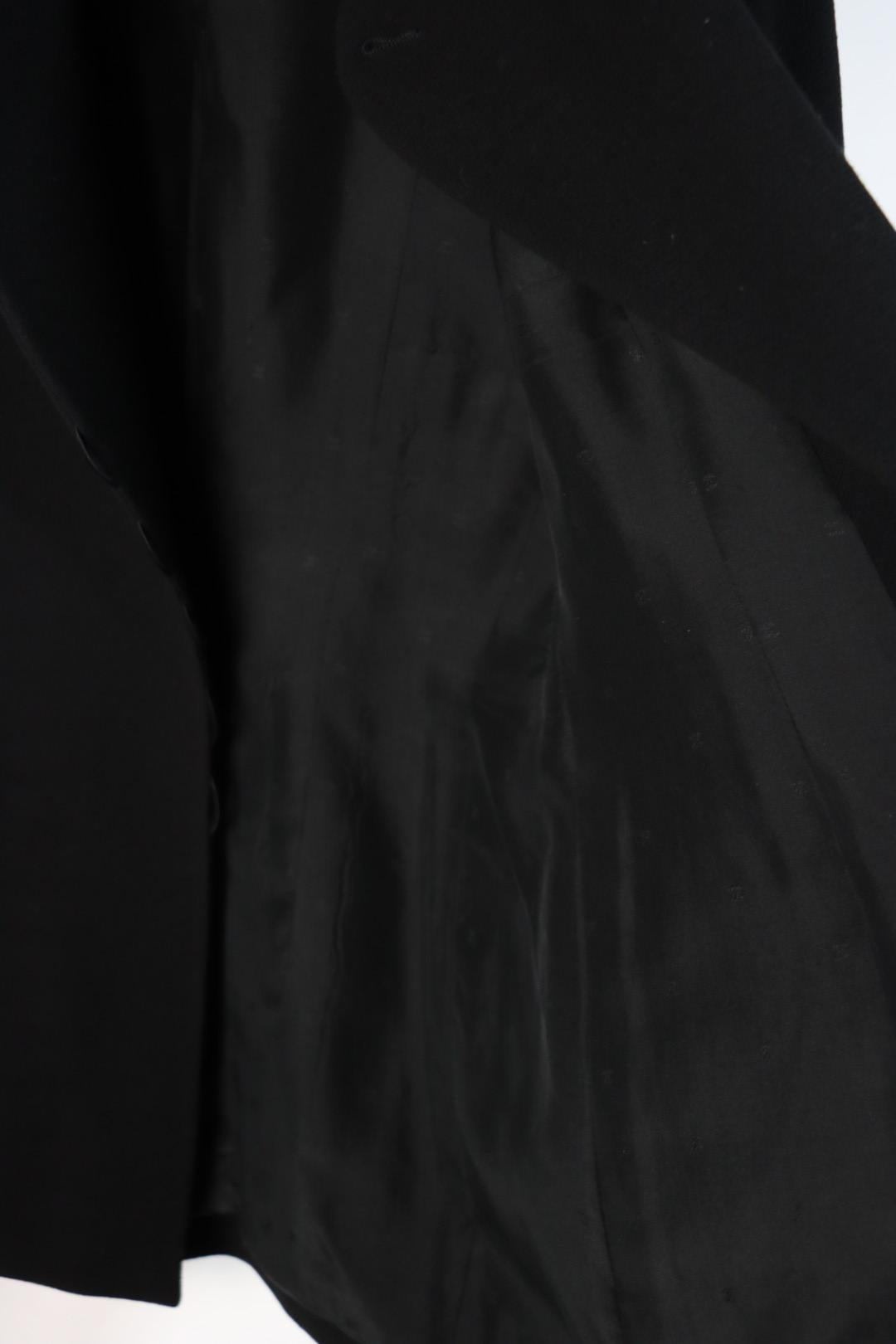 Vintage Chanel Black Camellia Button Dress Suit