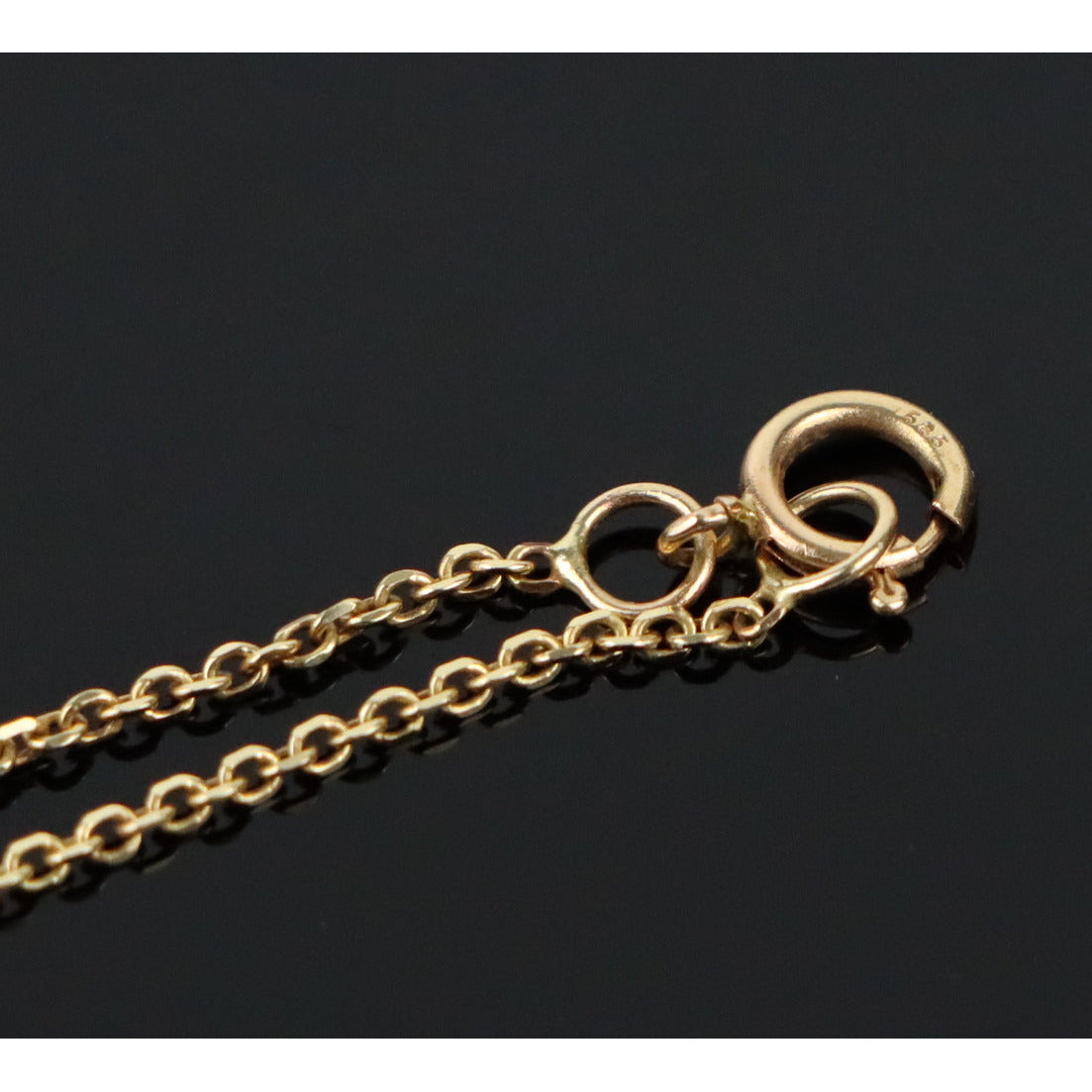 14K Gold Amethyst Intaglio Pearl Necklace