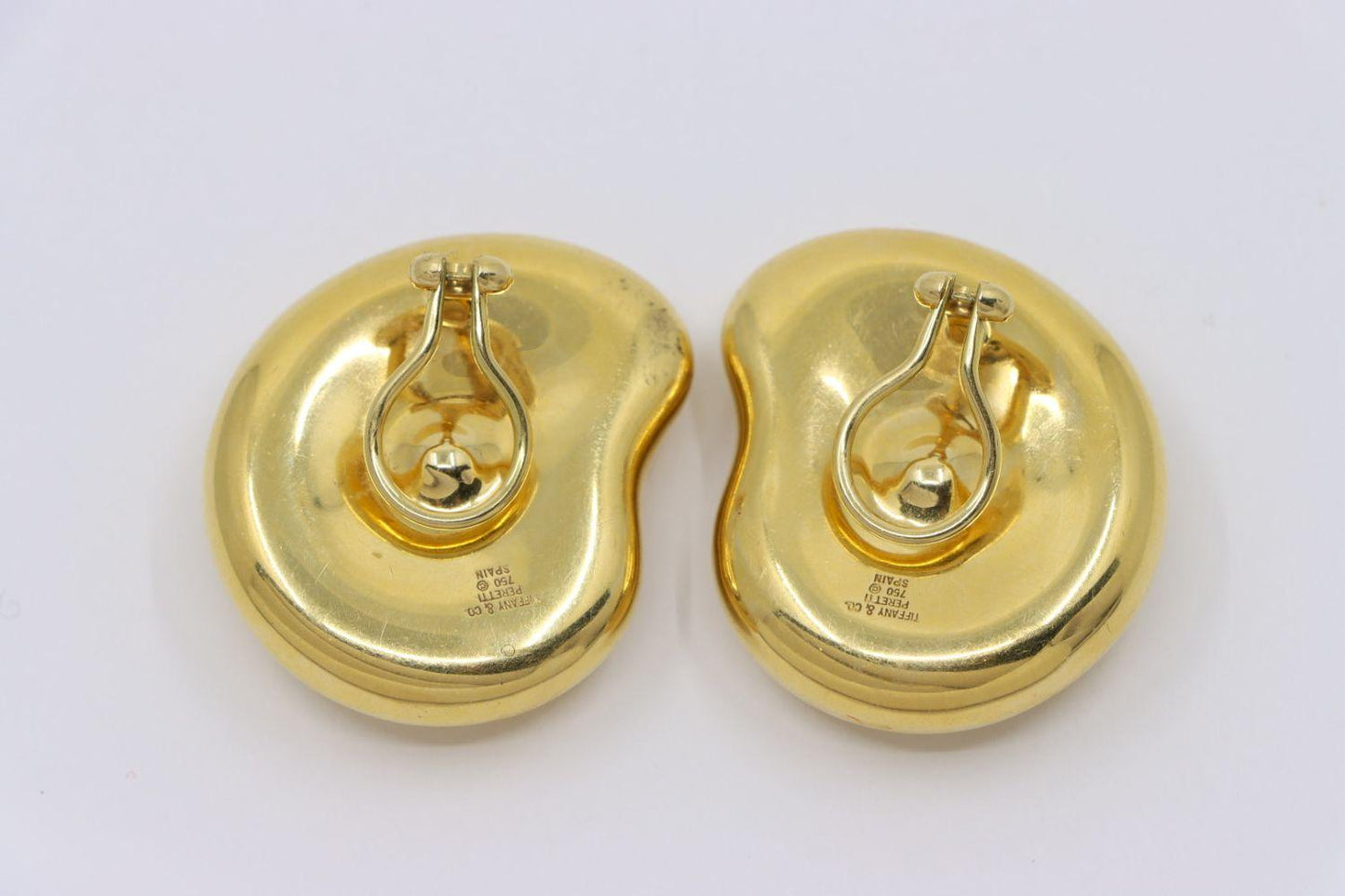 Tiffany & Co. 18K Gold Large Bean Earrings