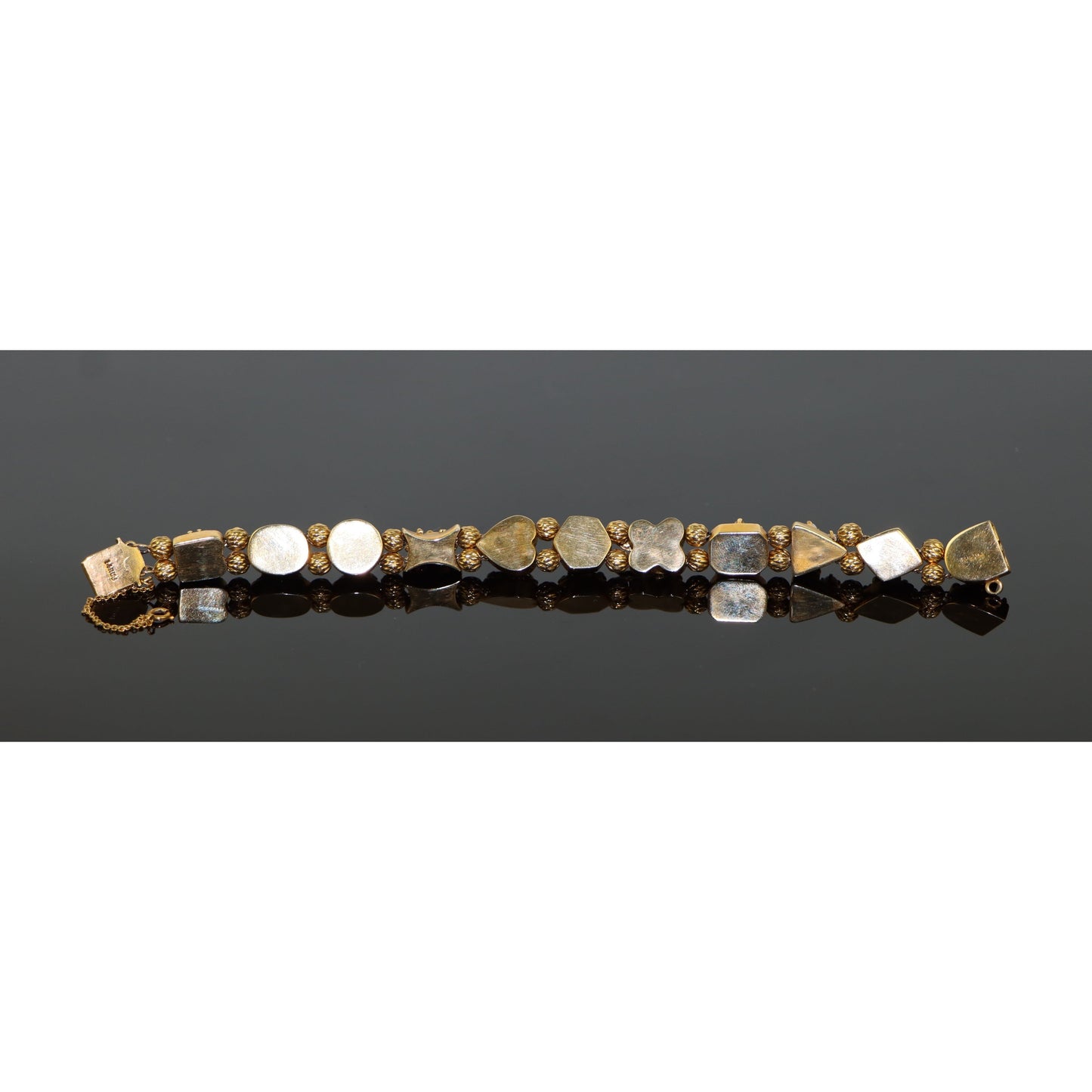 Vintage 14K Gold Multi-Gemstone Bracelet