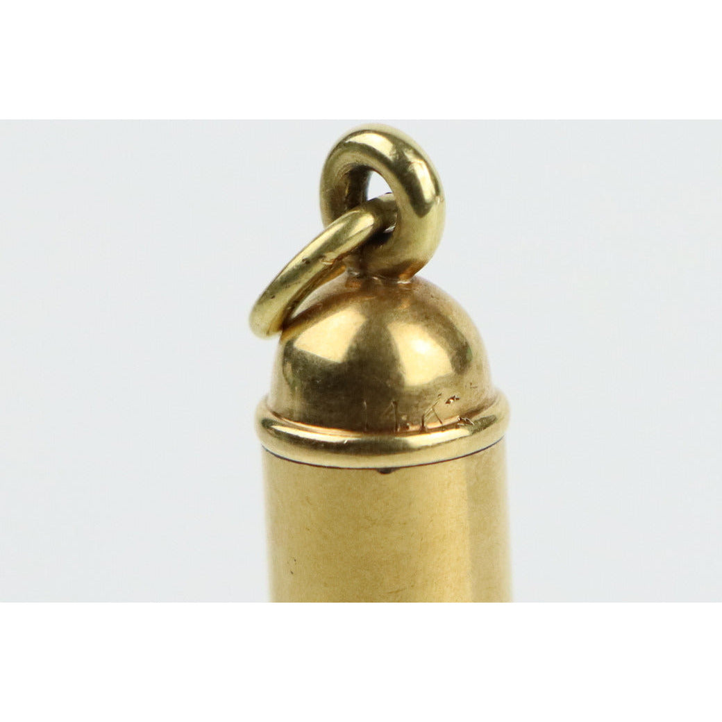 Antique 14K Gold Mechanical Lead Case Pendant