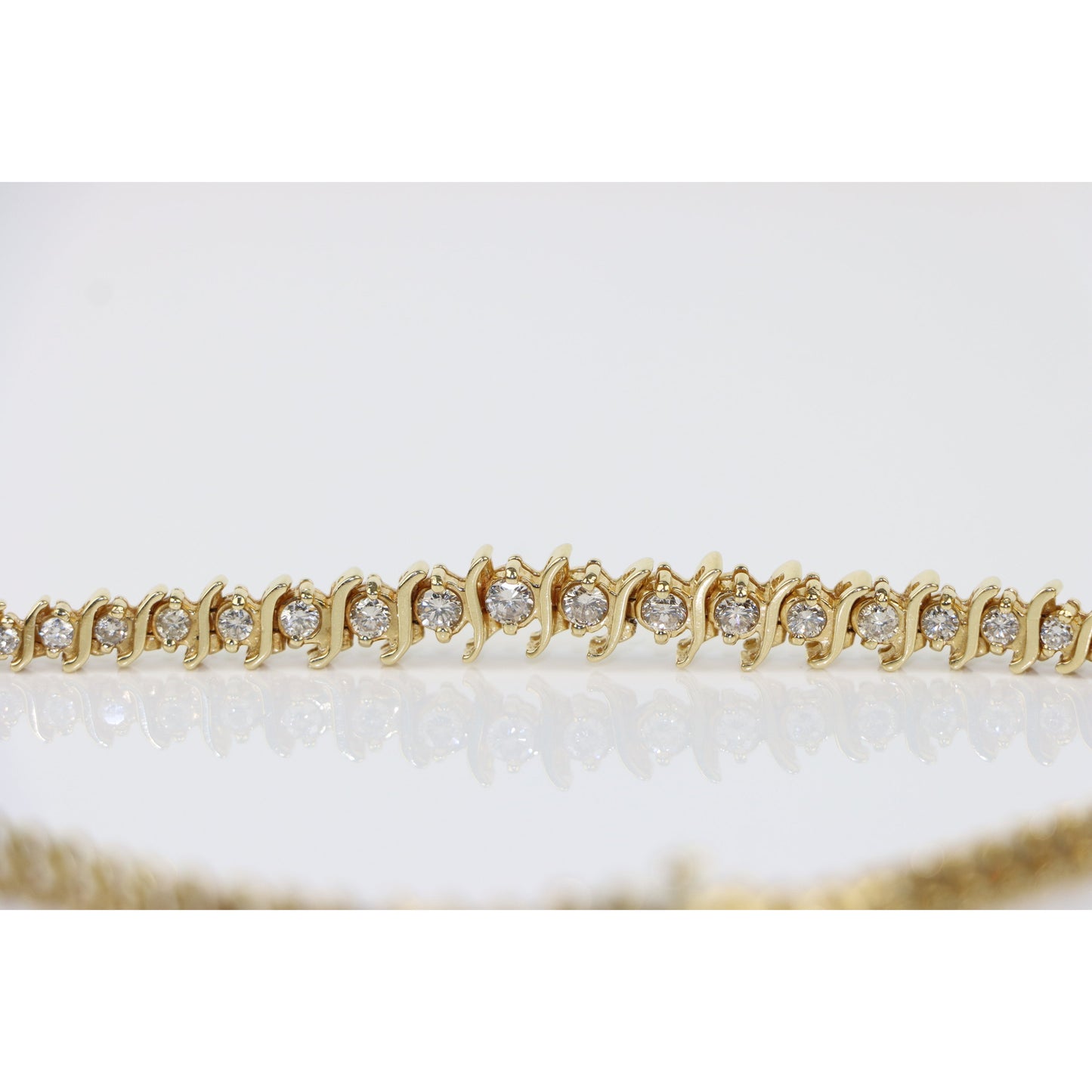 Vintage 8.09 Carat Diamond Riviera Necklace