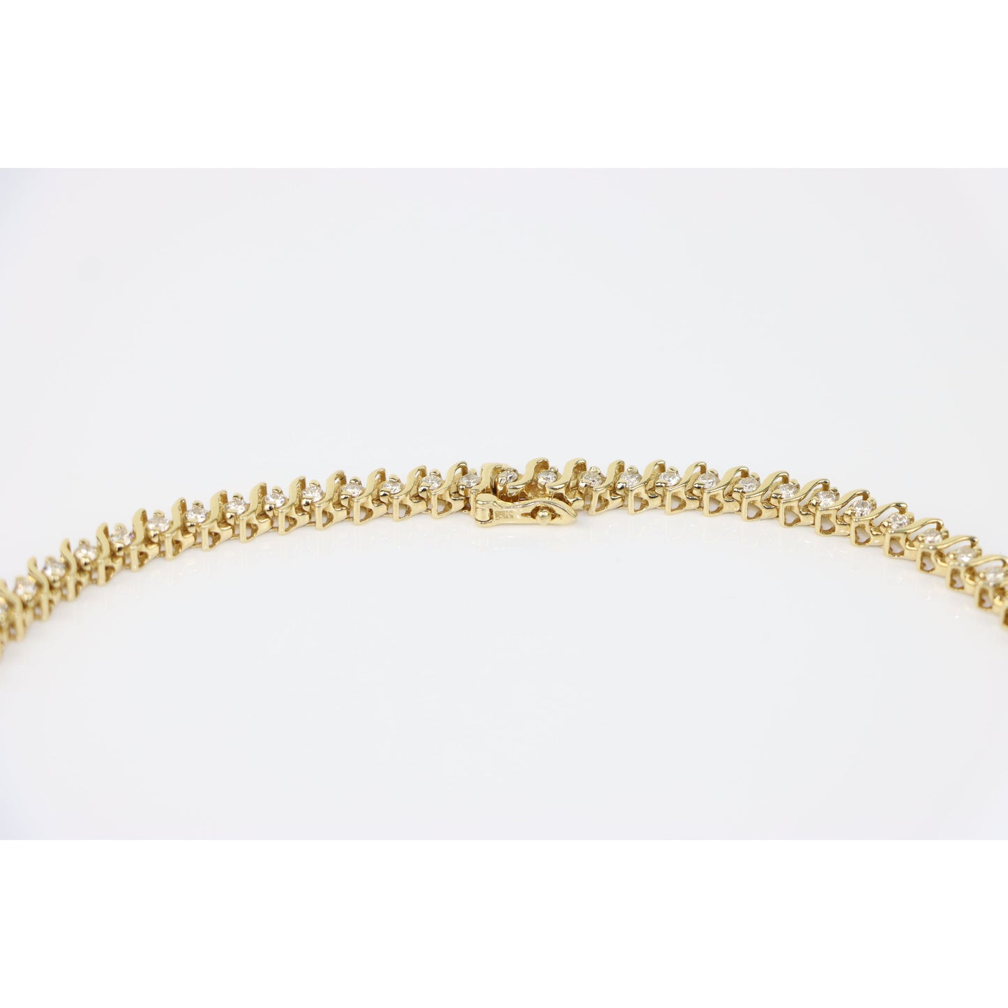 Vintage 8.09 Carat Diamond Riviera Necklace
