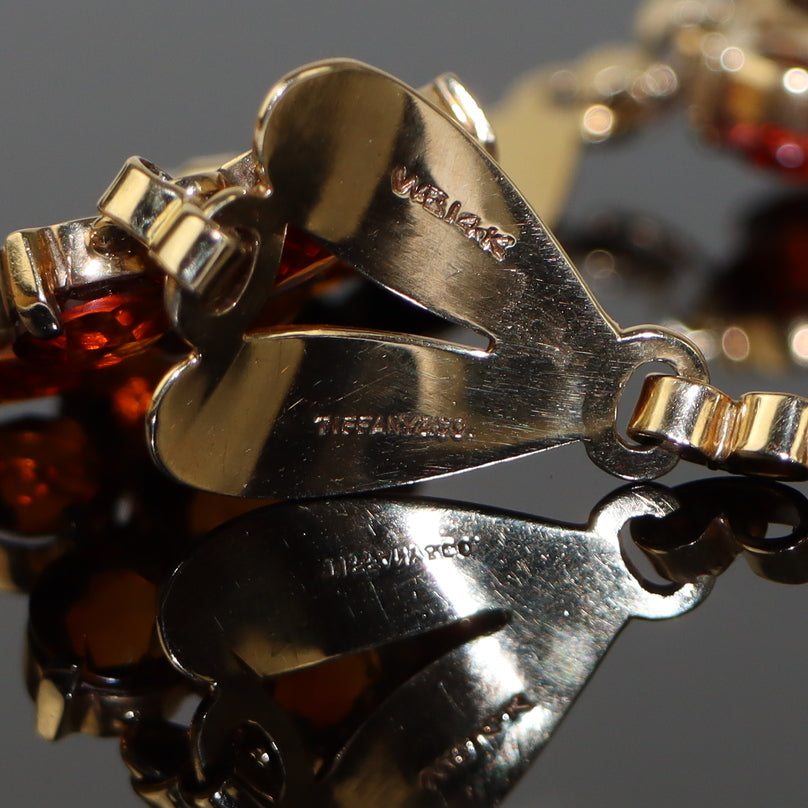Vintage Tiffany & Co. 14k Gold Citrine Flower Bracelet