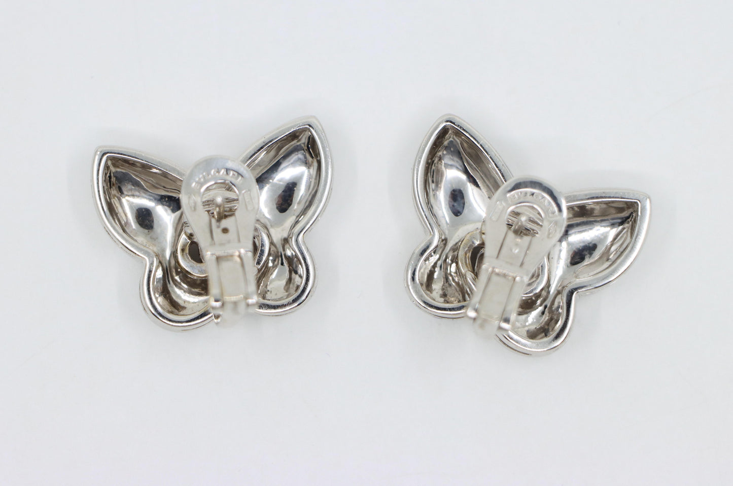 Bulgari Farfalle 18K White Gold Butterfly Earring