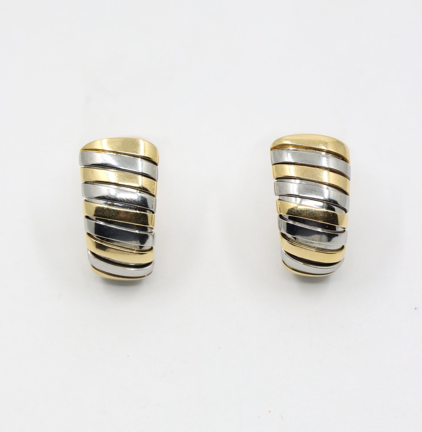 Bulgari 18K Yellow Gold Tubogas Earring
