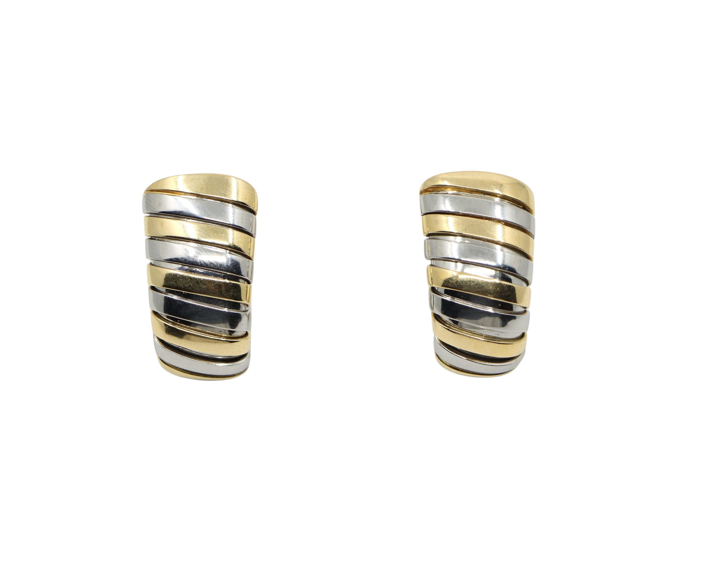 Bulgari 18K Yellow Gold Tubogas Earring