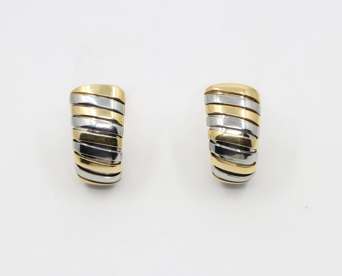 Bulgari 18K Yellow Gold Tubogas Earring