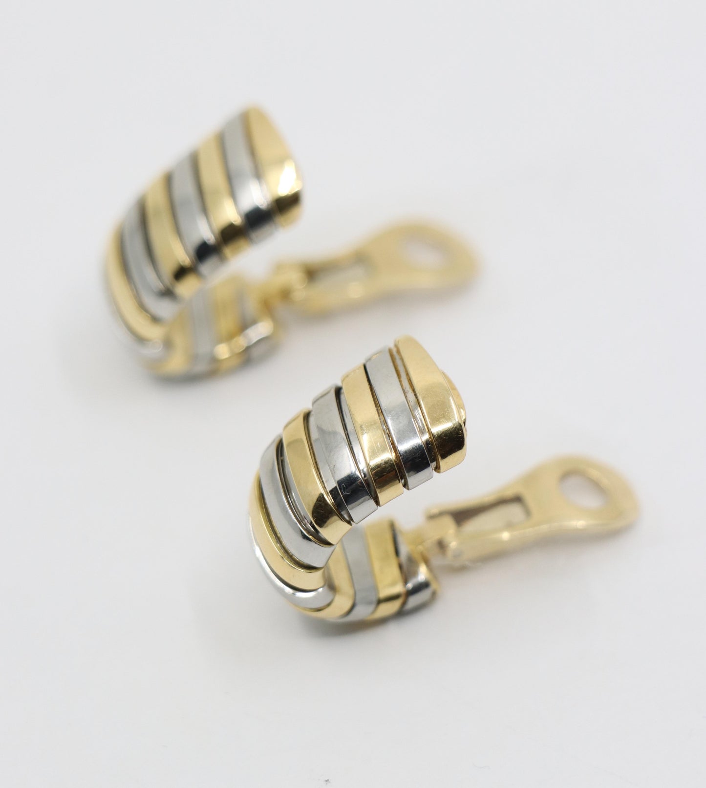 Bulgari 18K Yellow Gold Tubogas Earring