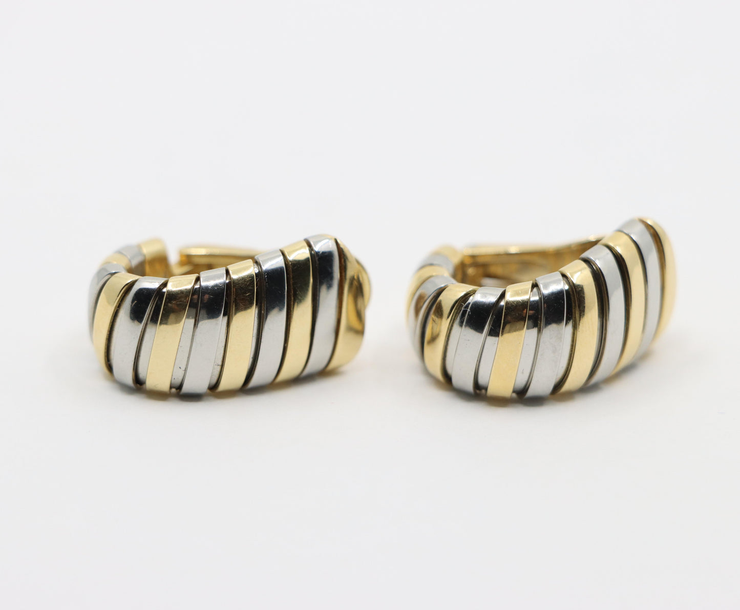 Bulgari 18K Yellow Gold Tubogas Earring
