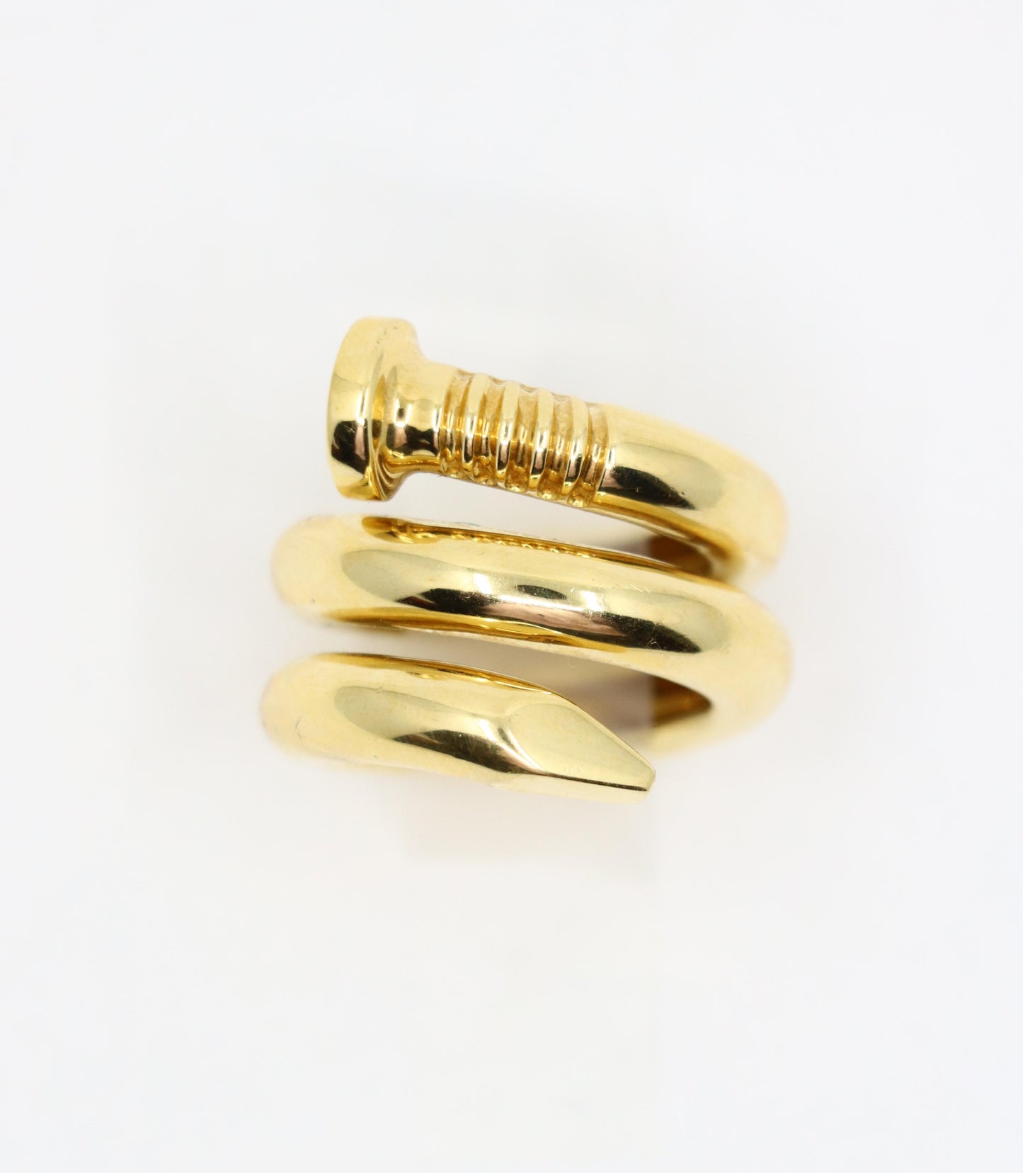 David Webb 18K Gold Nail Ring