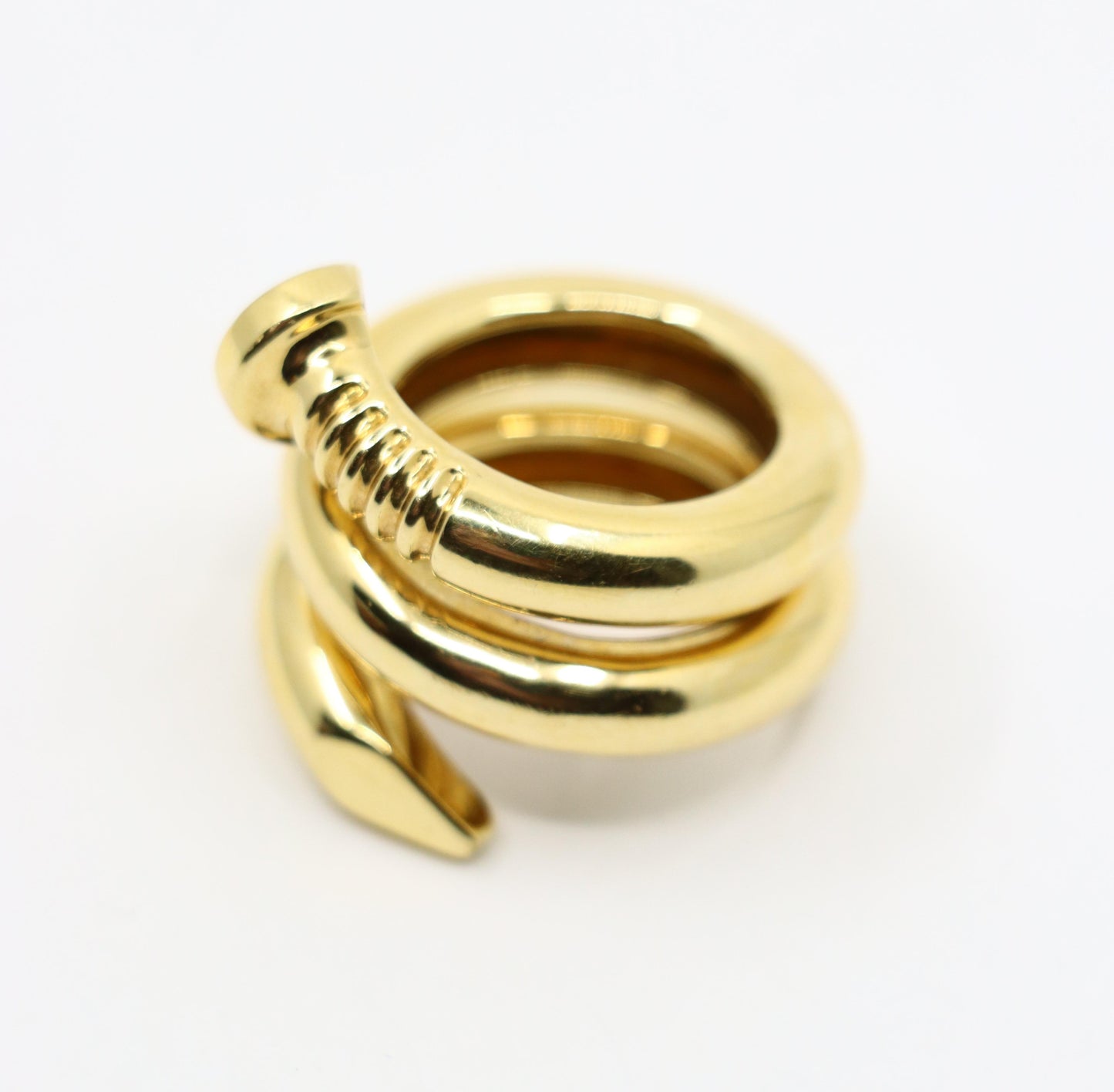 David Webb 18K Gold Nail Ring