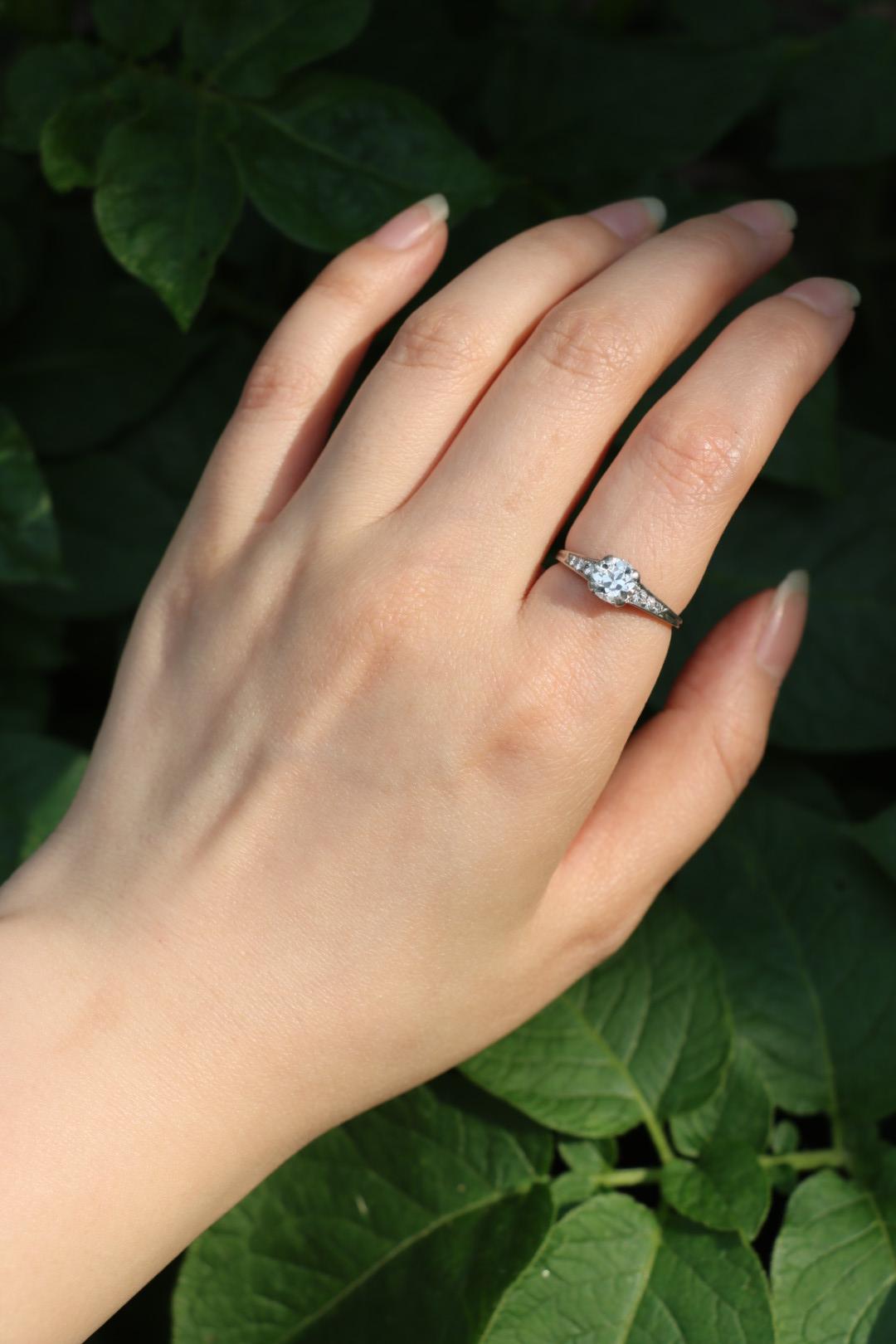 Art Deco Tiffany & Co Platinum Diamond Ring