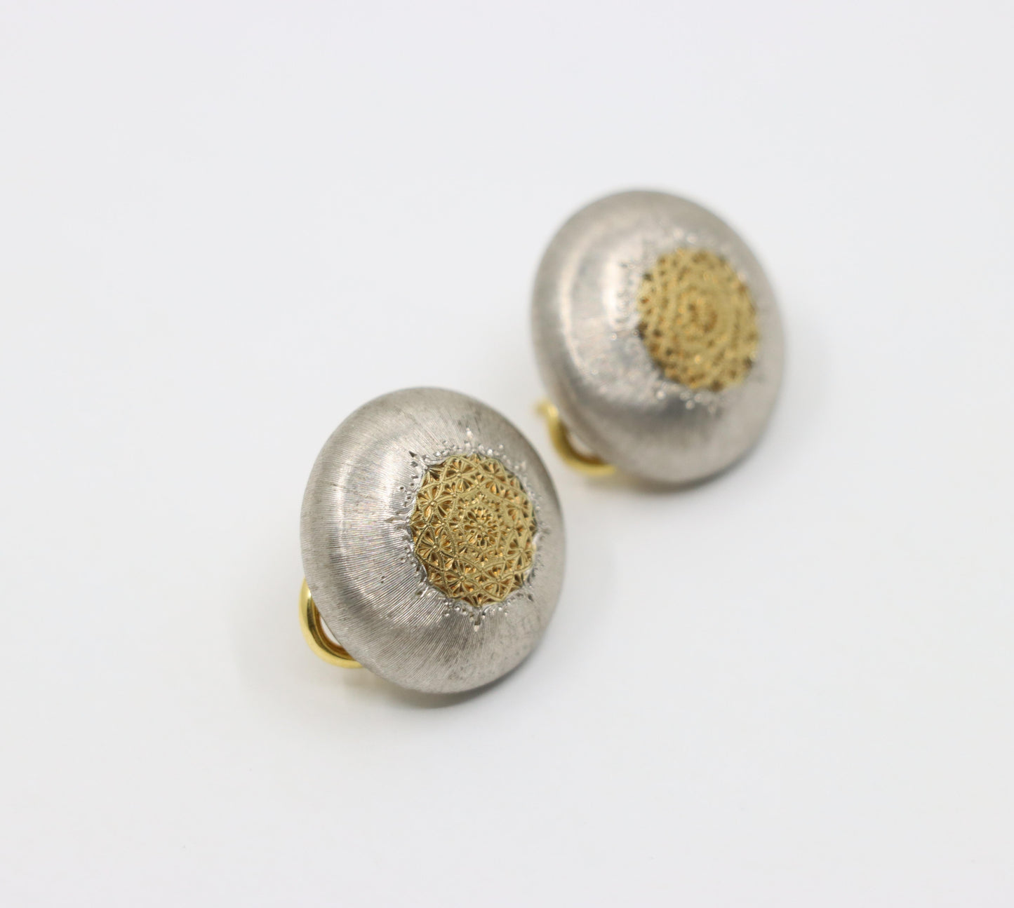 Mario Buccellati Geminato 18K Gold & Silver Earrings