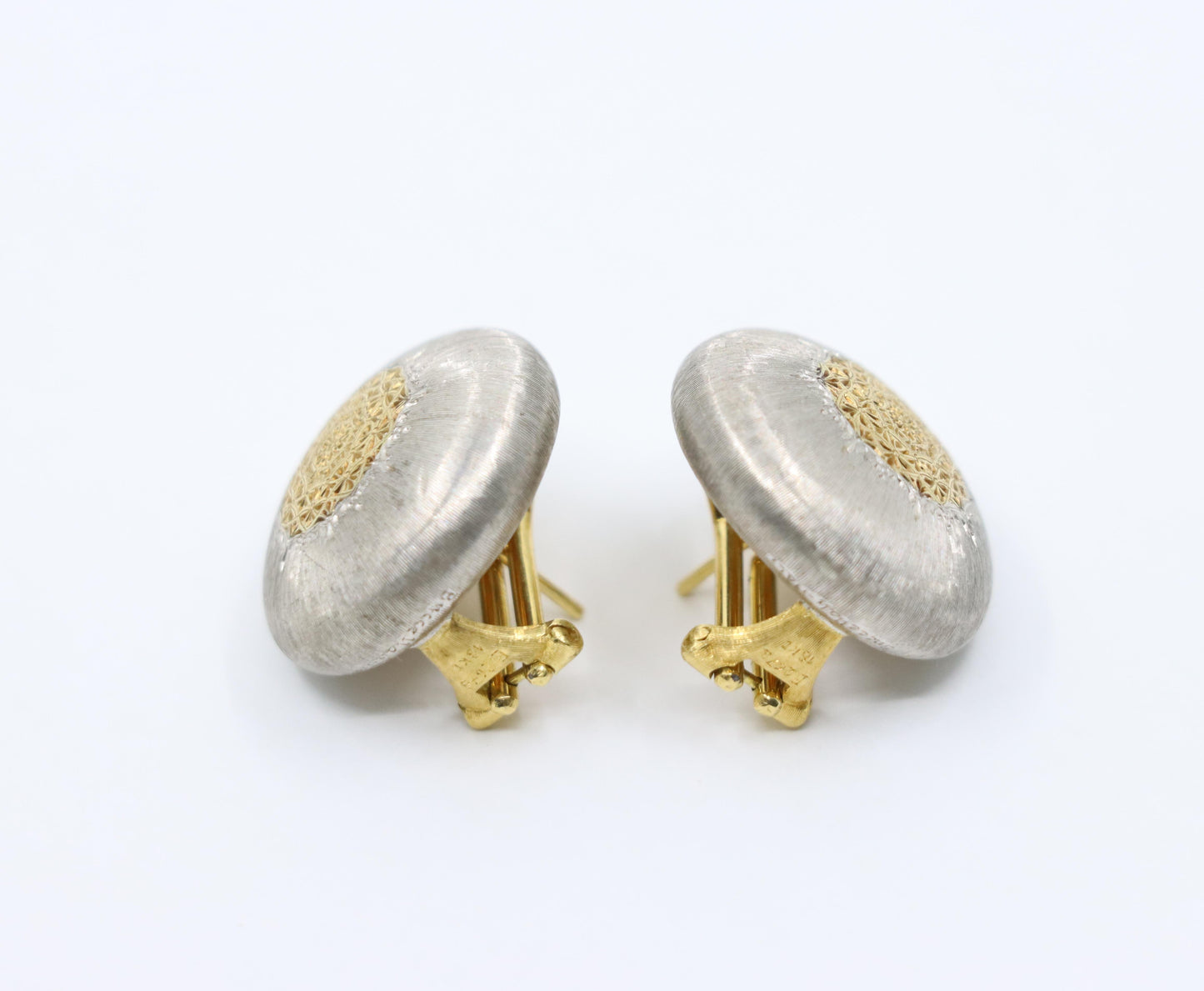 Mario Buccellati Geminato 18K Gold & Silver Earrings