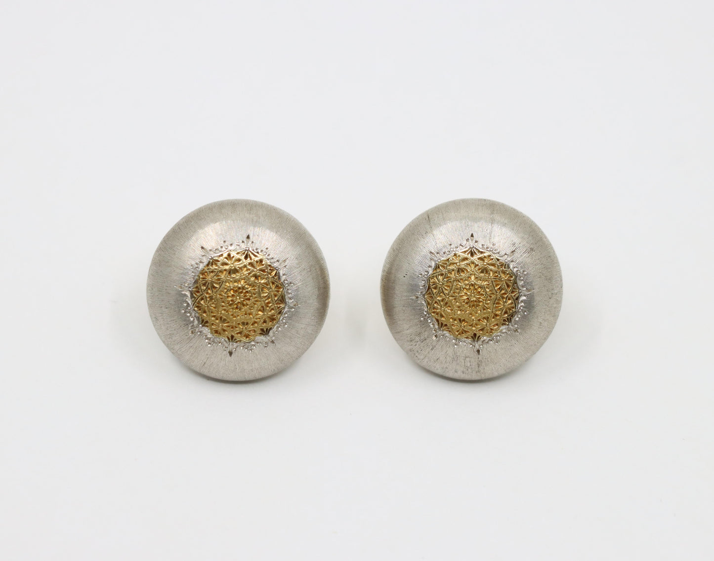 Mario Buccellati Geminato 18K Gold & Silver Earrings