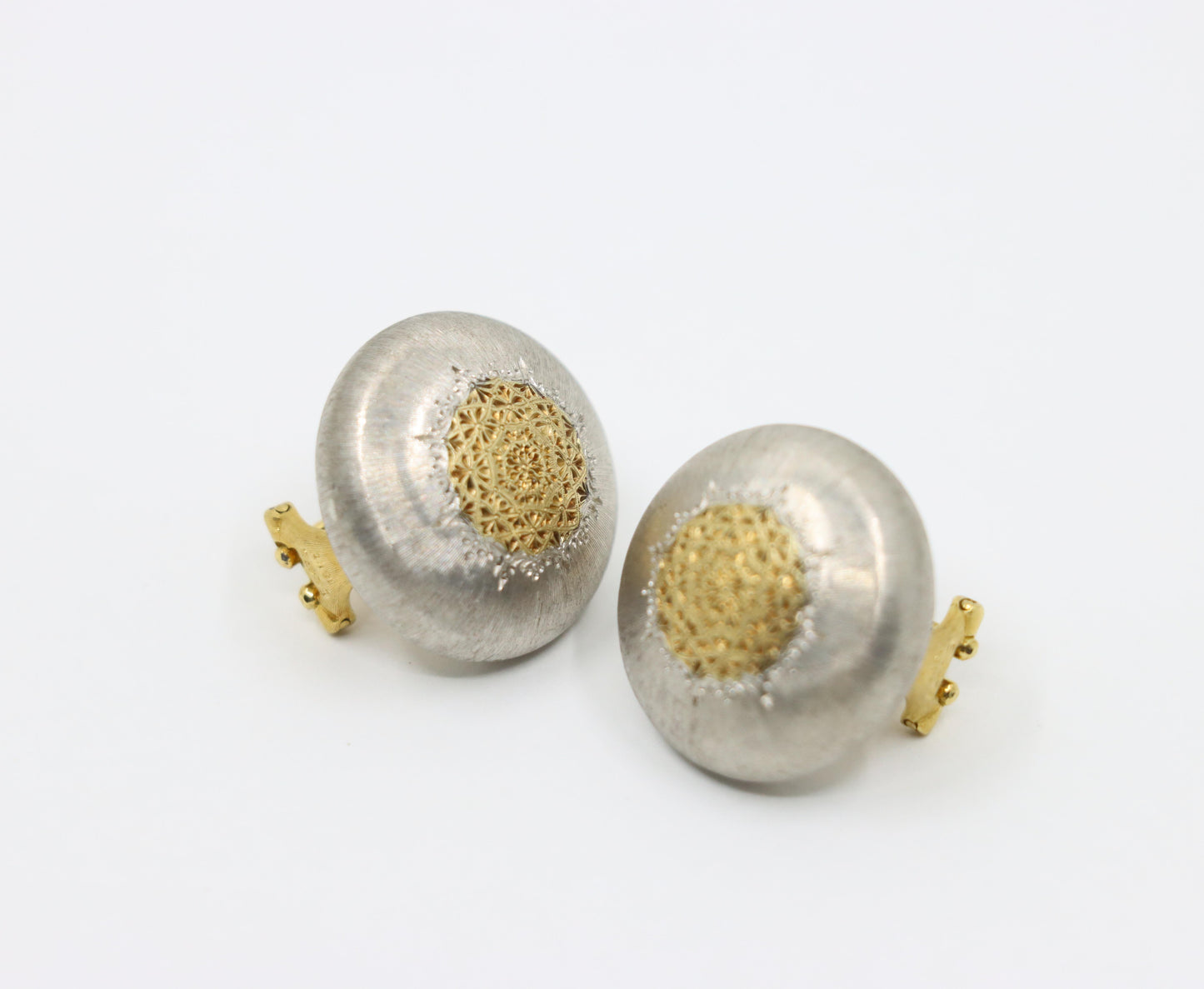Mario Buccellati Geminato 18K Gold & Silver Earrings