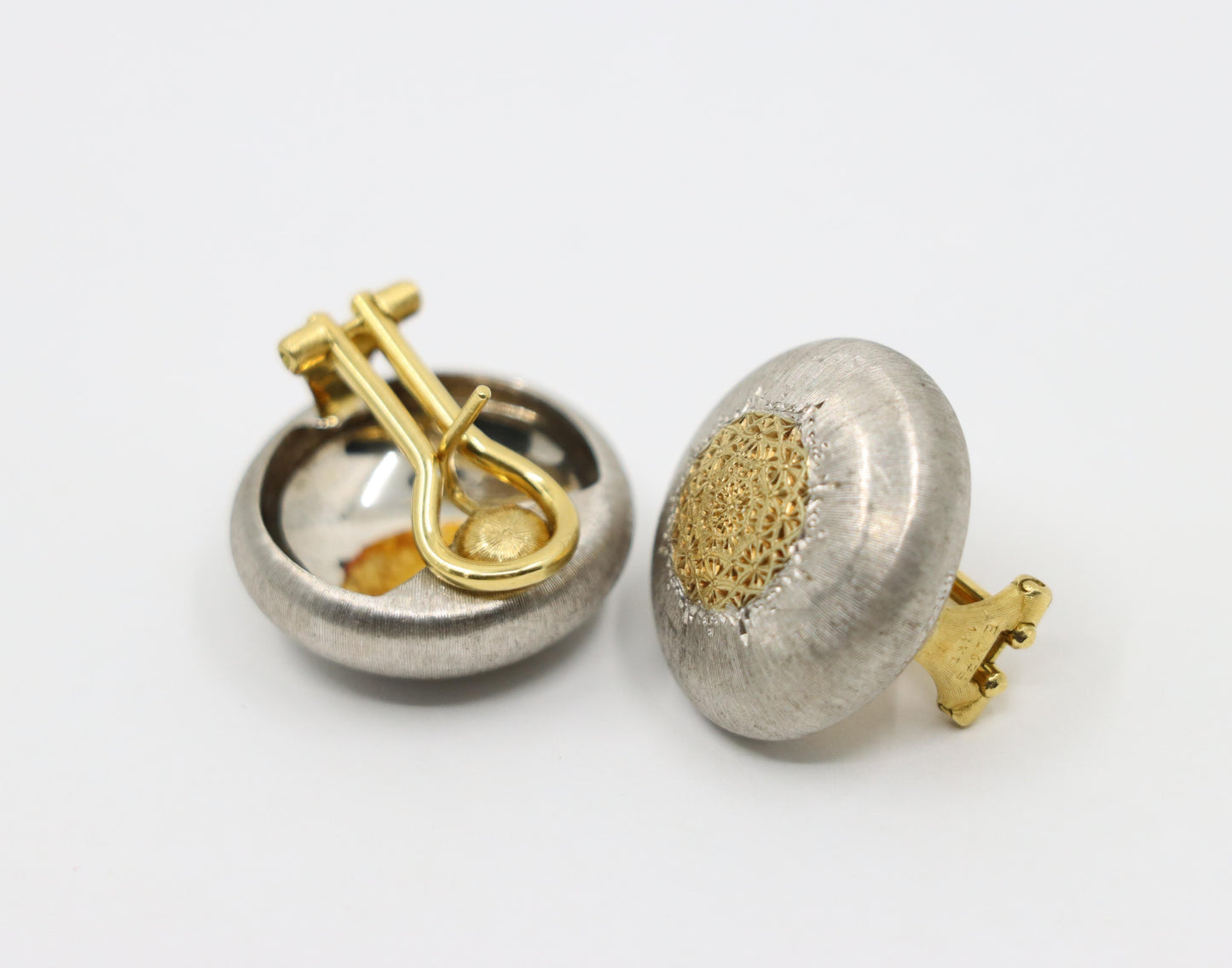 Mario Buccellati Geminato 18K Gold & Silver Earrings