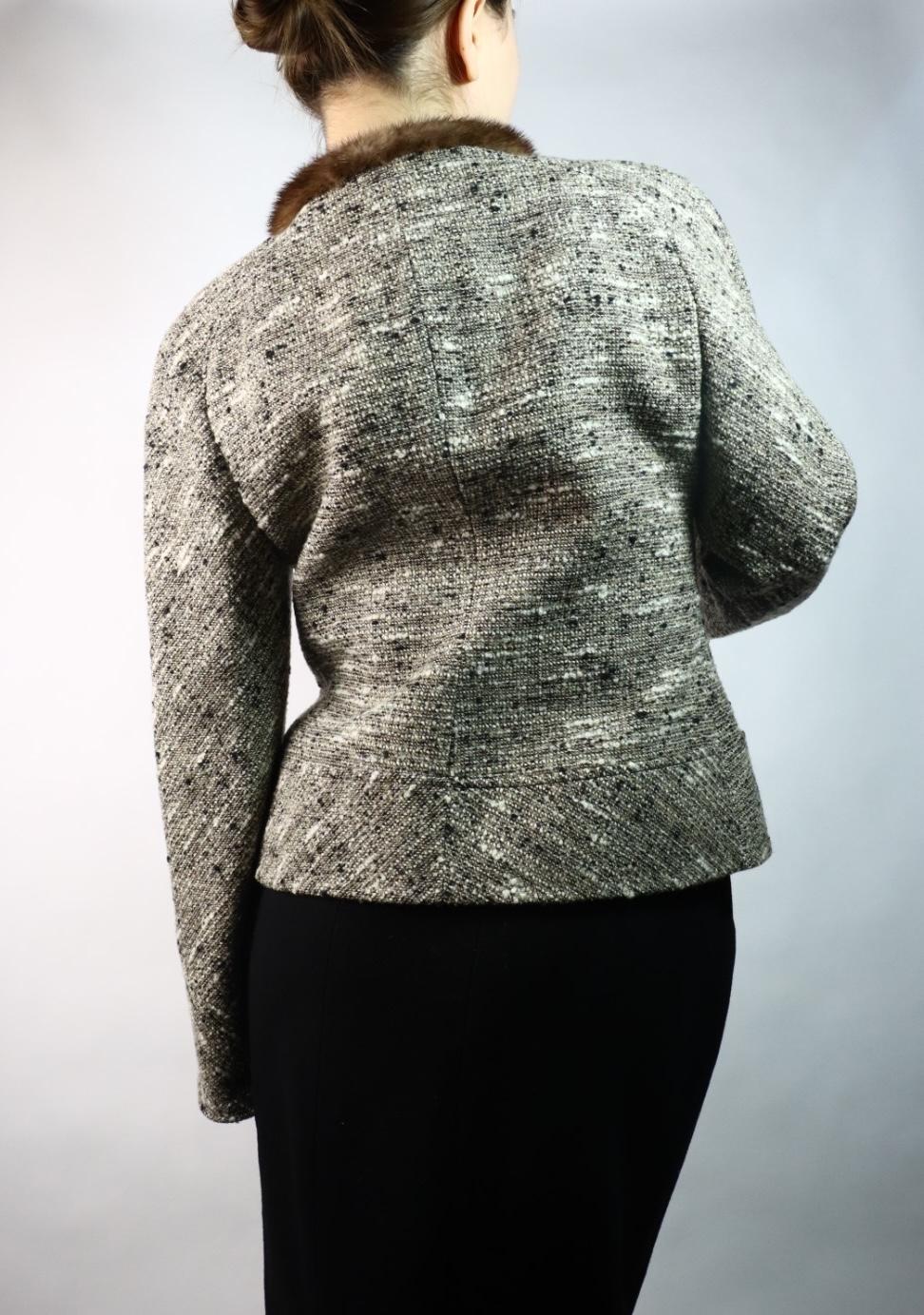 Vintage Valentino Fur Collar Jacket