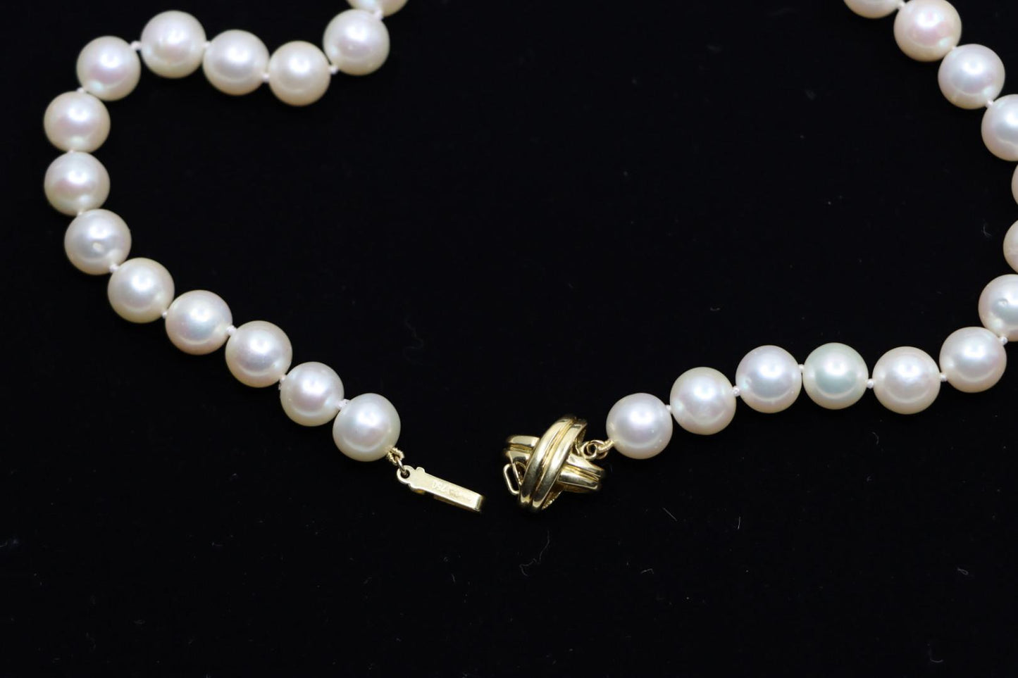 Tiffany & Co. 18K Gold Pearl Long Necklace