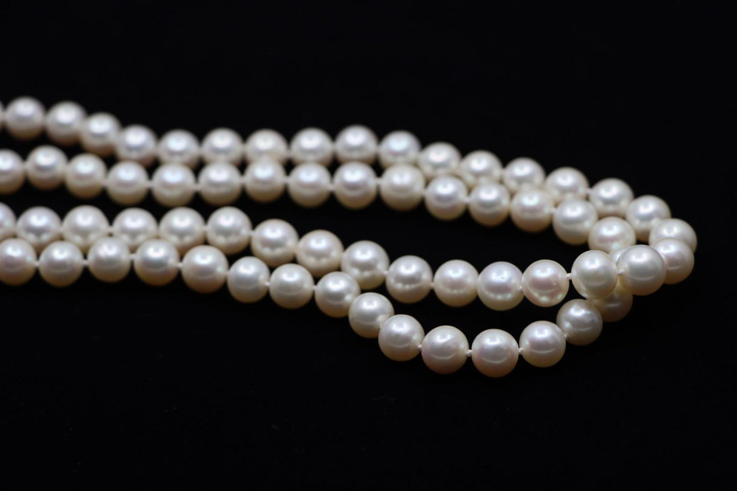 Tiffany & Co. 18K Gold Pearl Long Necklace
