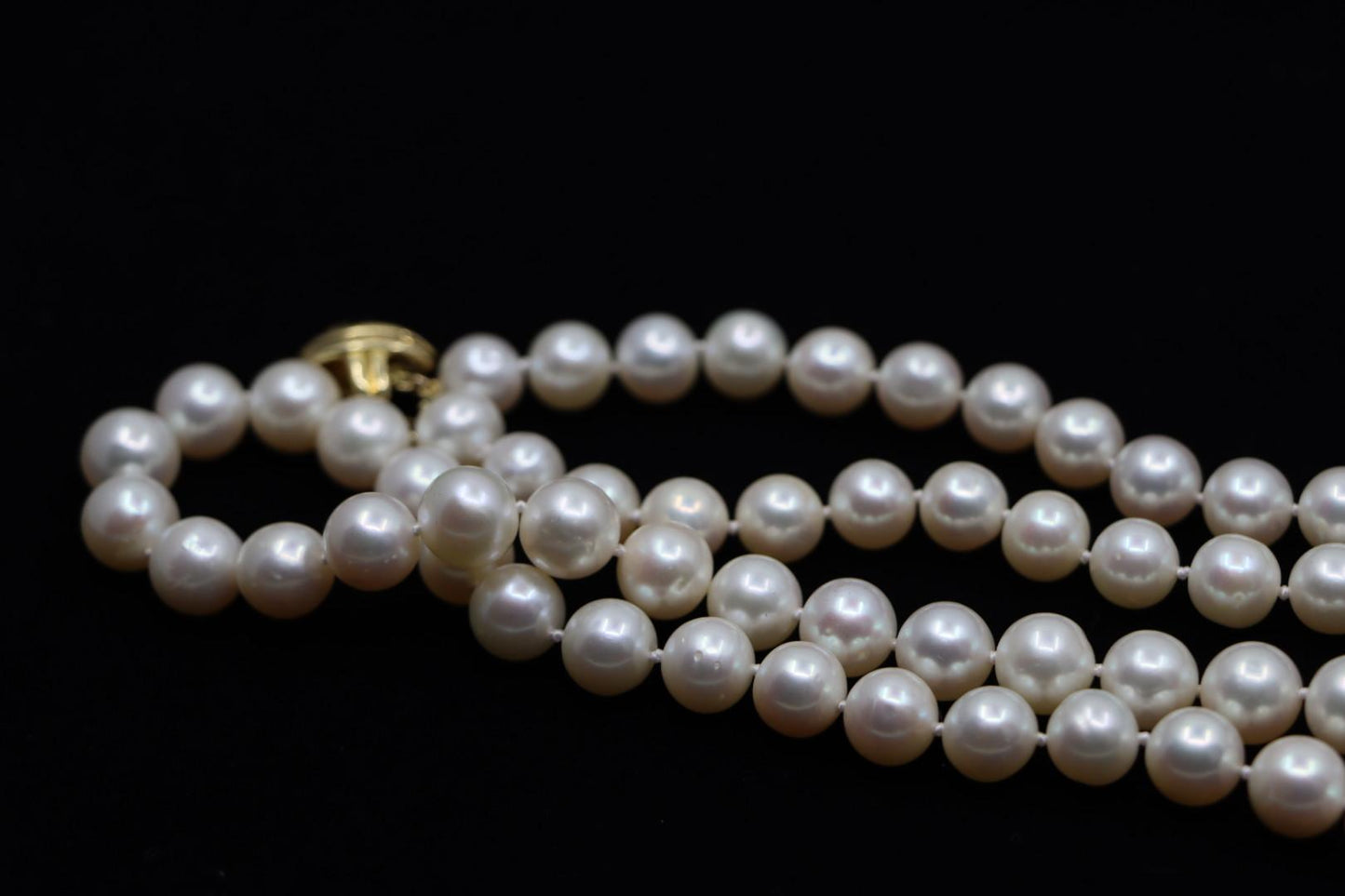 Tiffany & Co. 18K Gold Pearl Long Necklace