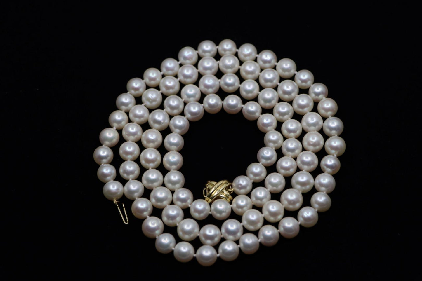 Tiffany & Co. 18K Gold Pearl Long Necklace