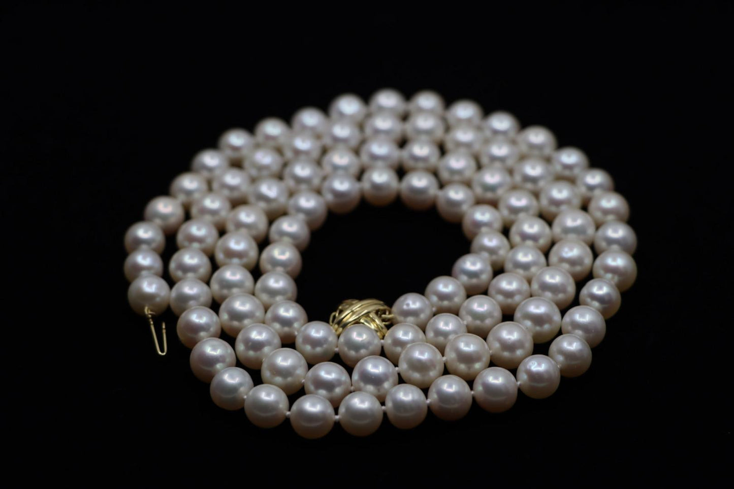 Tiffany & Co. 18K Gold Pearl Long Necklace