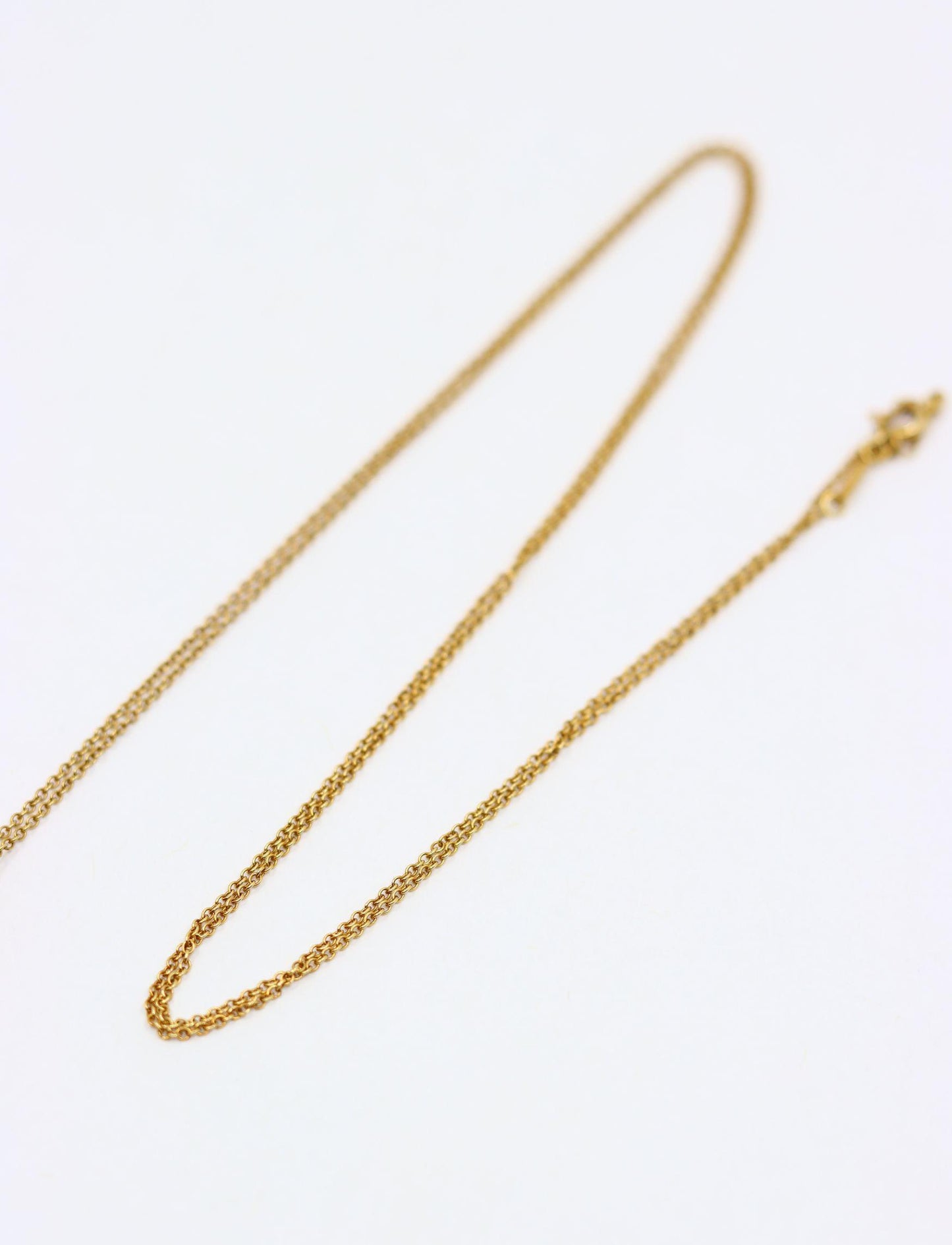 Tiffany & Co 18K Gold Elsa Perreti Diamonds Heart Pendant Necklace