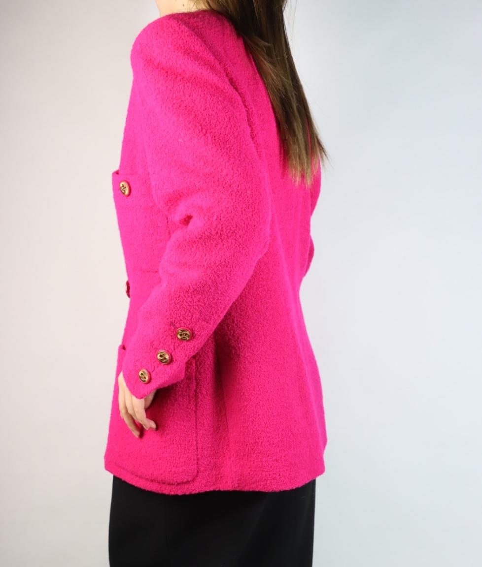 Vintage 1996 Chanel Pink Wool Jacket