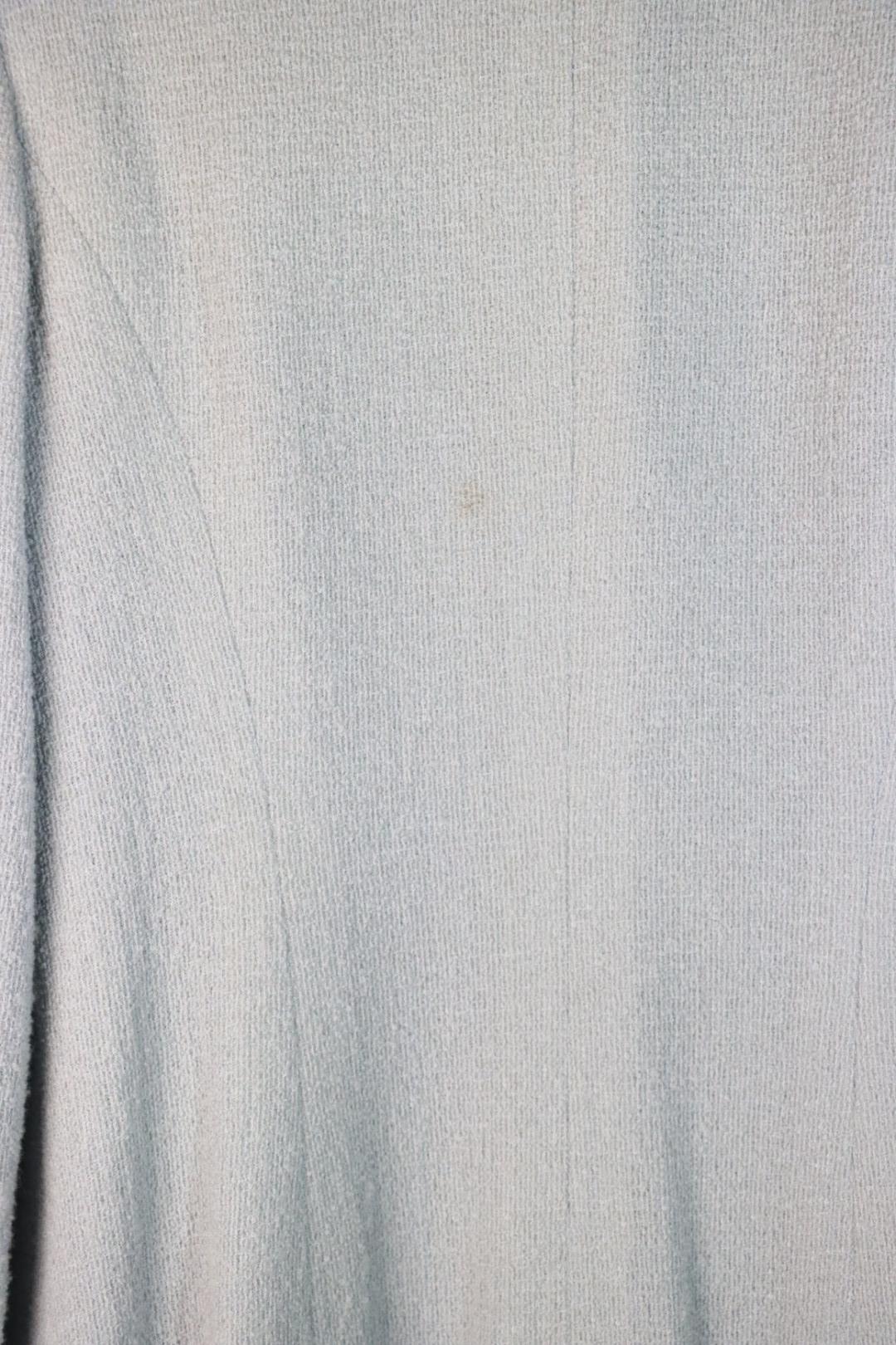 Vintage 1997 Chanel Baby Blue Tweed Jacket